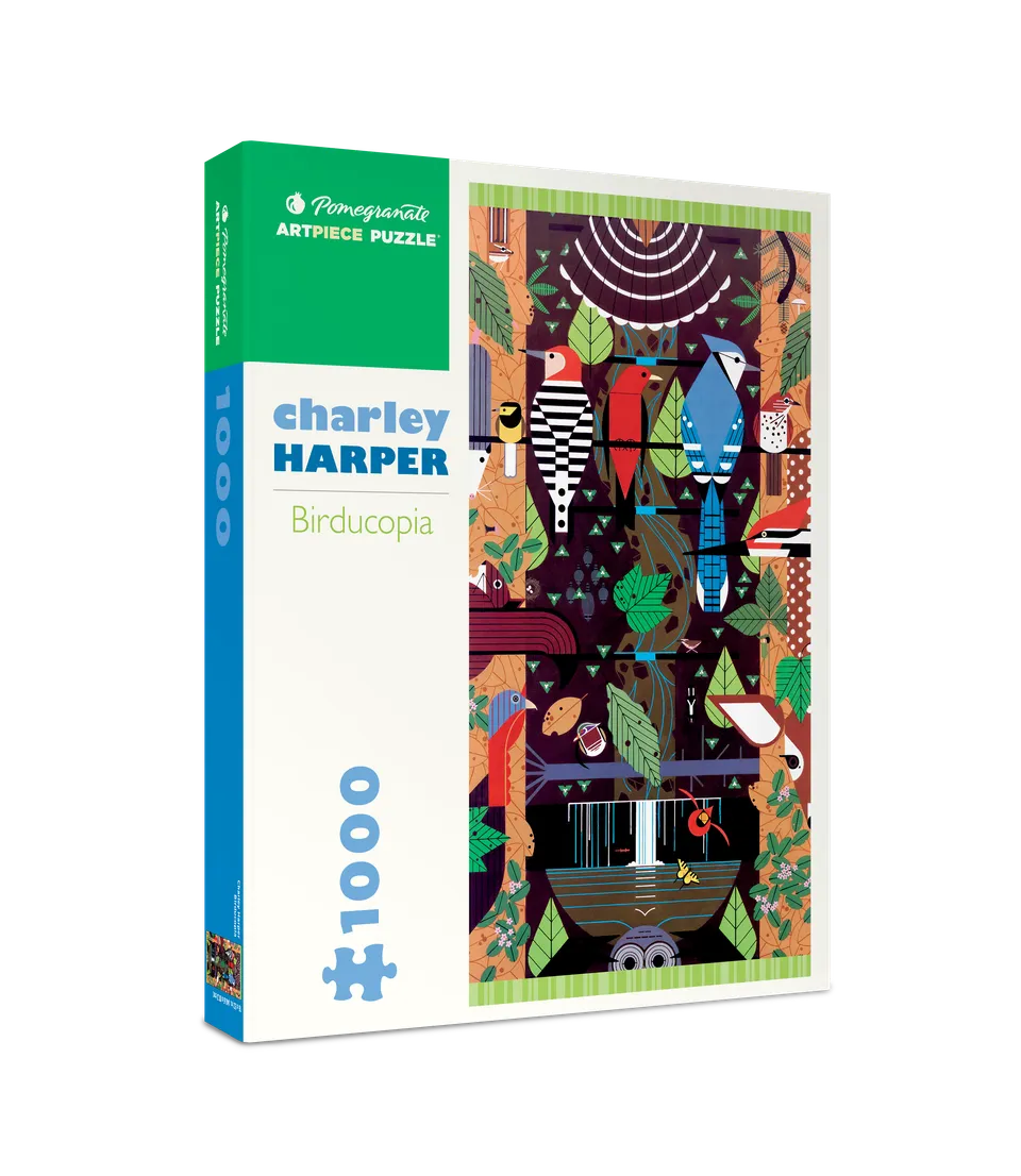 pomegranate-birducopia-1000-teile-puzzle-charley-harper image 1
