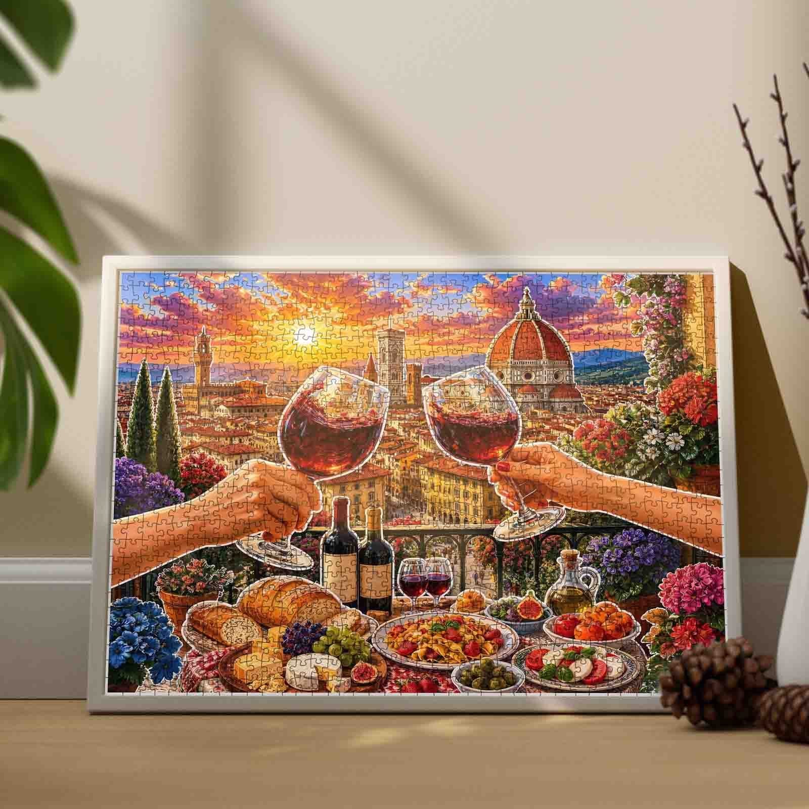 tucocoo-jigsaw-puzzles-florence-sunset-puzzle-1000-teile-wein image 4