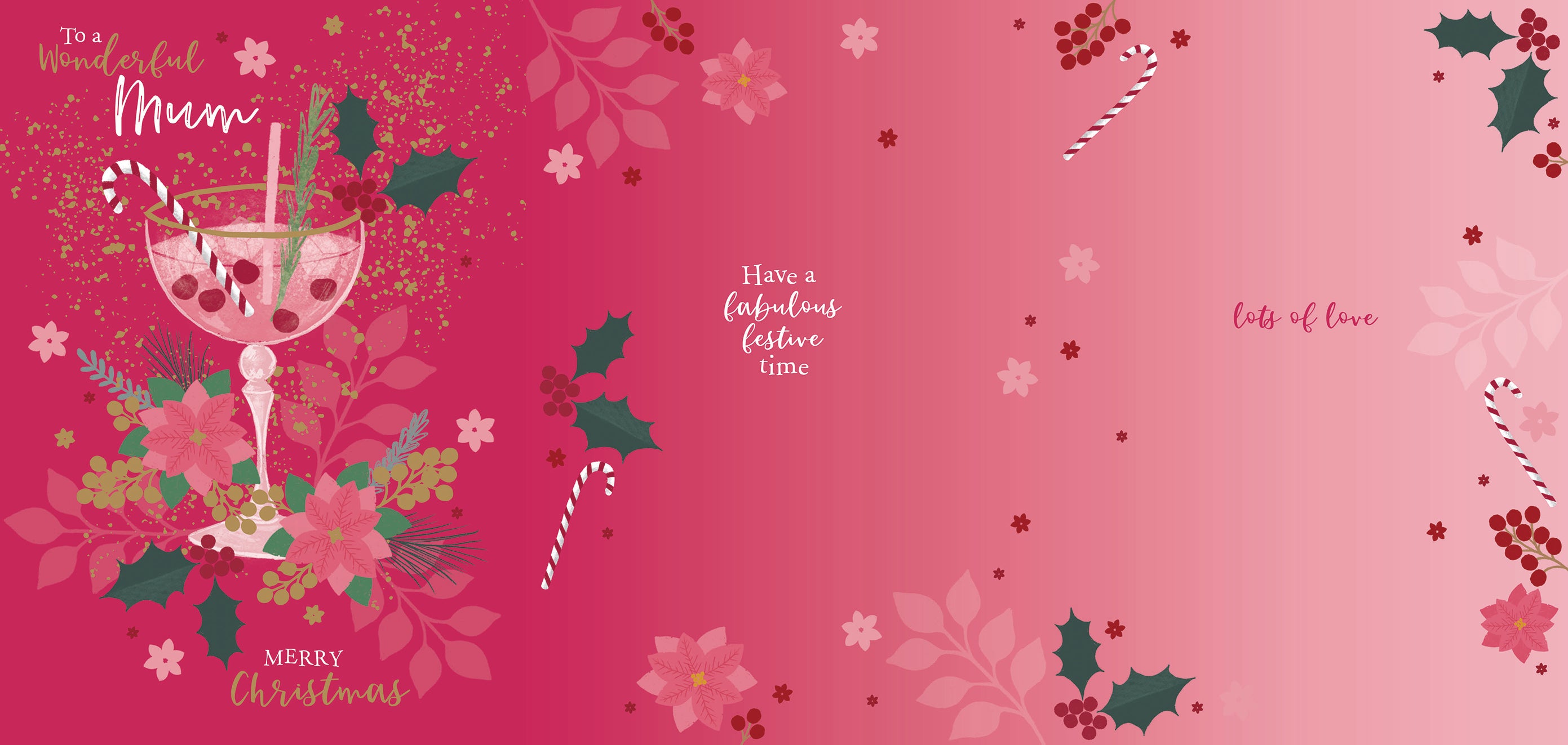 otter-house-weihnachtskarte-mum-einzeln-floral-holly image 3