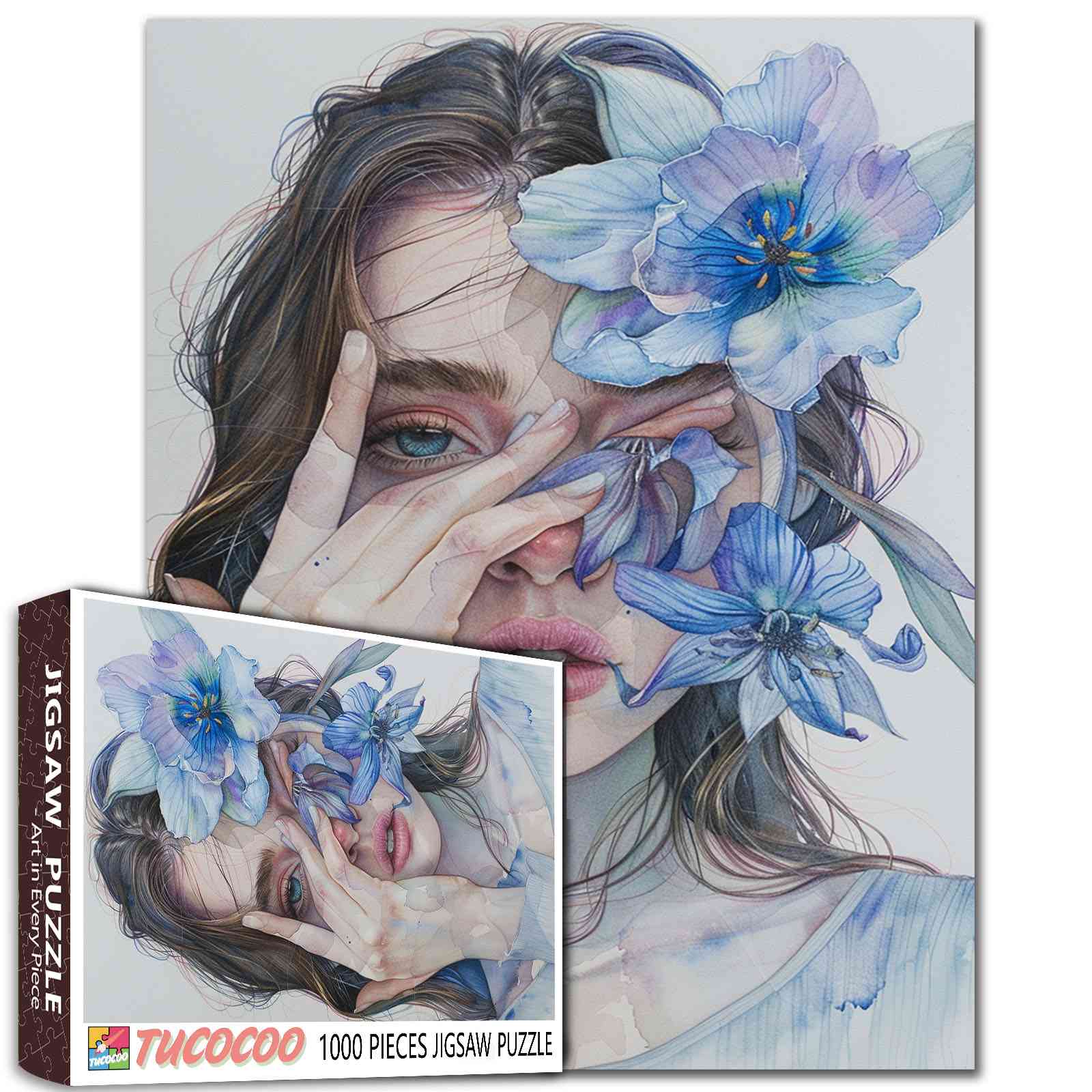 tucocoo-floral-secrets-unveiled-puzzle-1000-teile-portrait image 1
