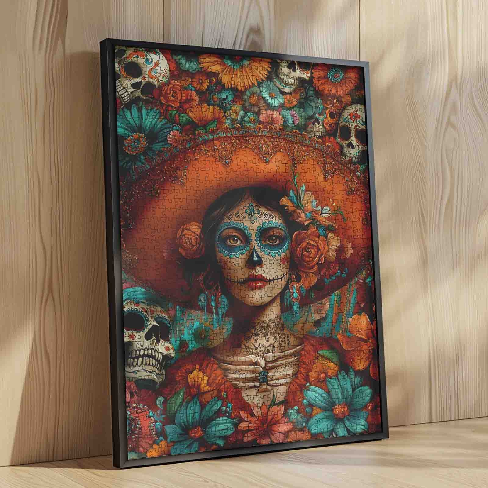 tucocoo-sugar-skull-lady-puzzle-1000-teile-halloween image 4