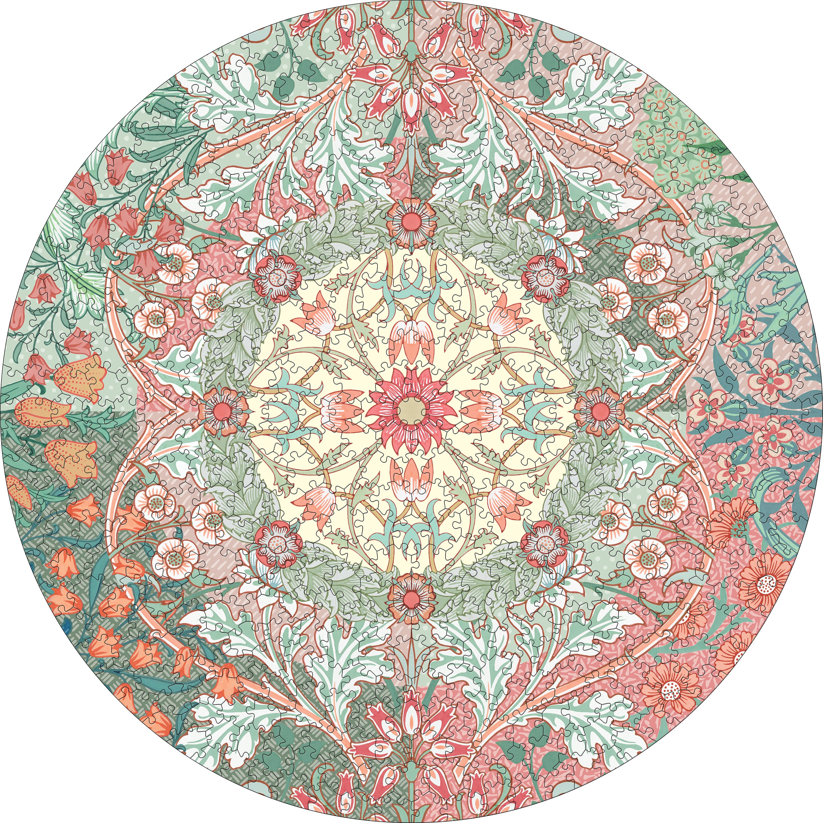 pomegranate-william-morris-puzzle-rund-500-teile-floral image 2