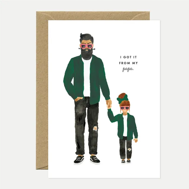 all-the-ways-to-say-papa-daughter-grusskarte-a6-vatertag image 1