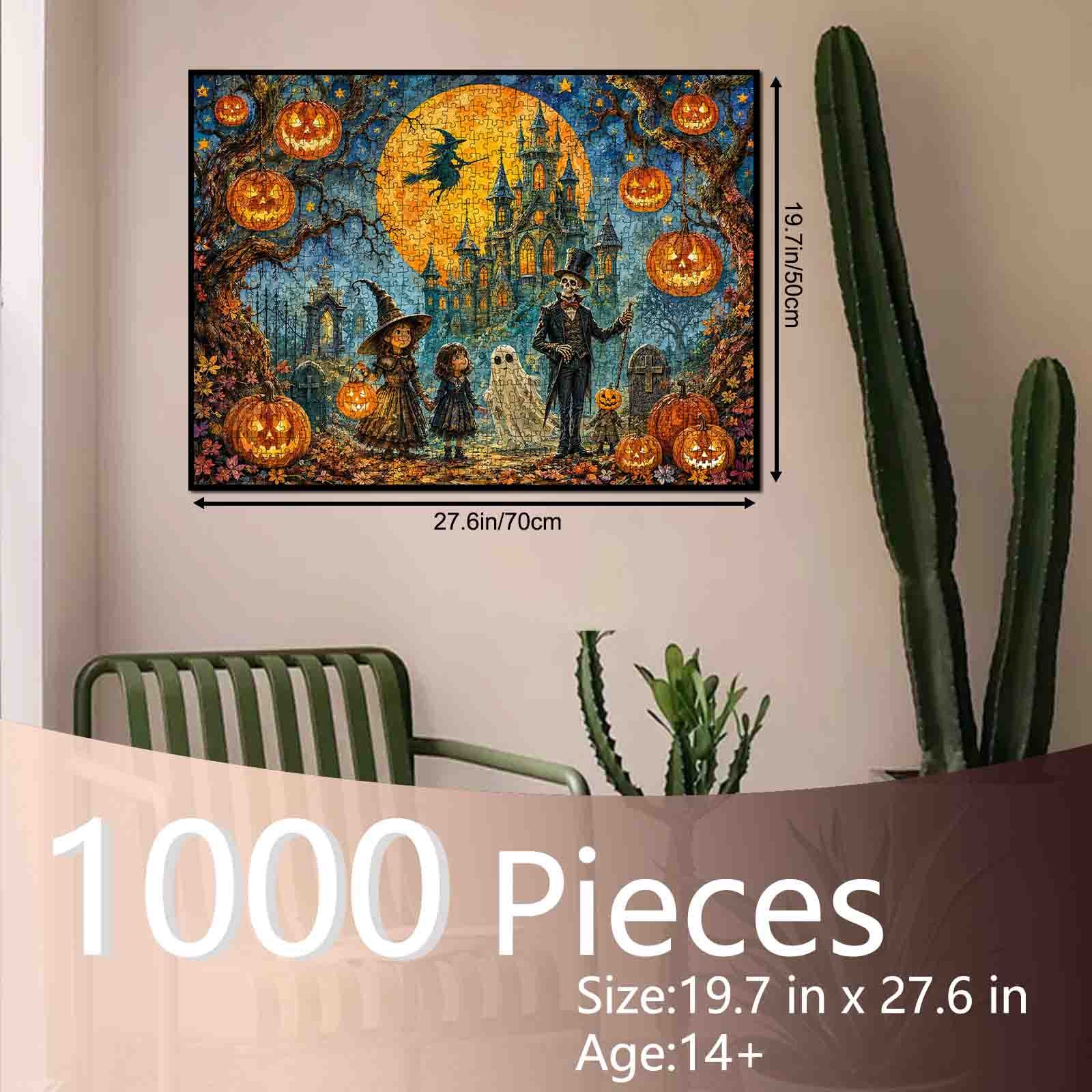 tucocoo-jigsaw-puzzles-moonlit-castle-puzzle-1000-teile-halloween image 5