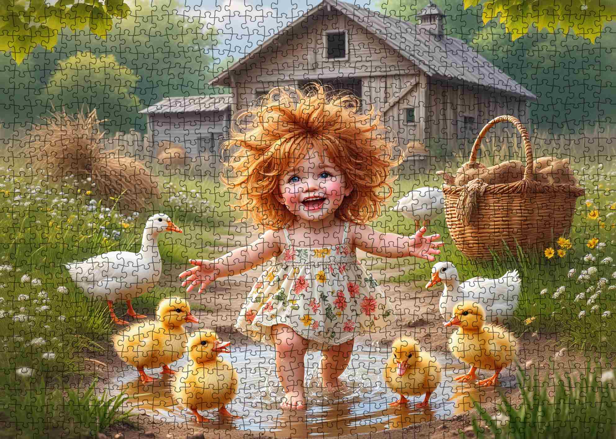 tucocoo-joyful-farmyard-girl-puzzle-1000-teile-paris image 2
