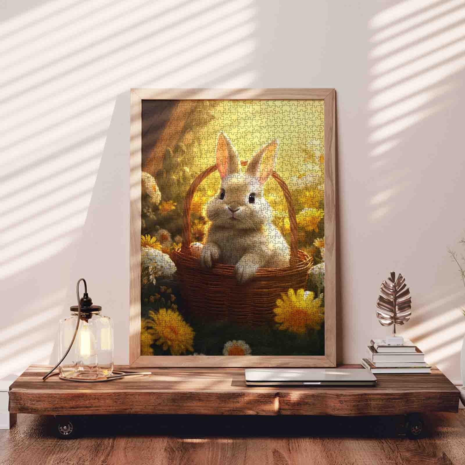 tucocoo-golden-meadow-bunny-basket-puzzle-1000-teile-hase image 3