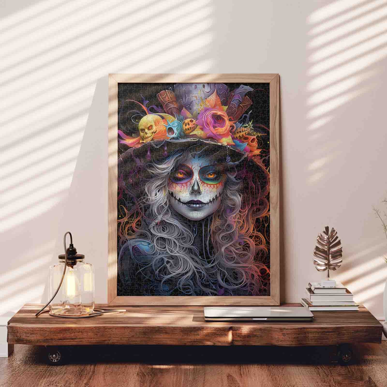 tucocoo-midnight-catrina-glow-puzzle-1000-teile-totenkopf image 3