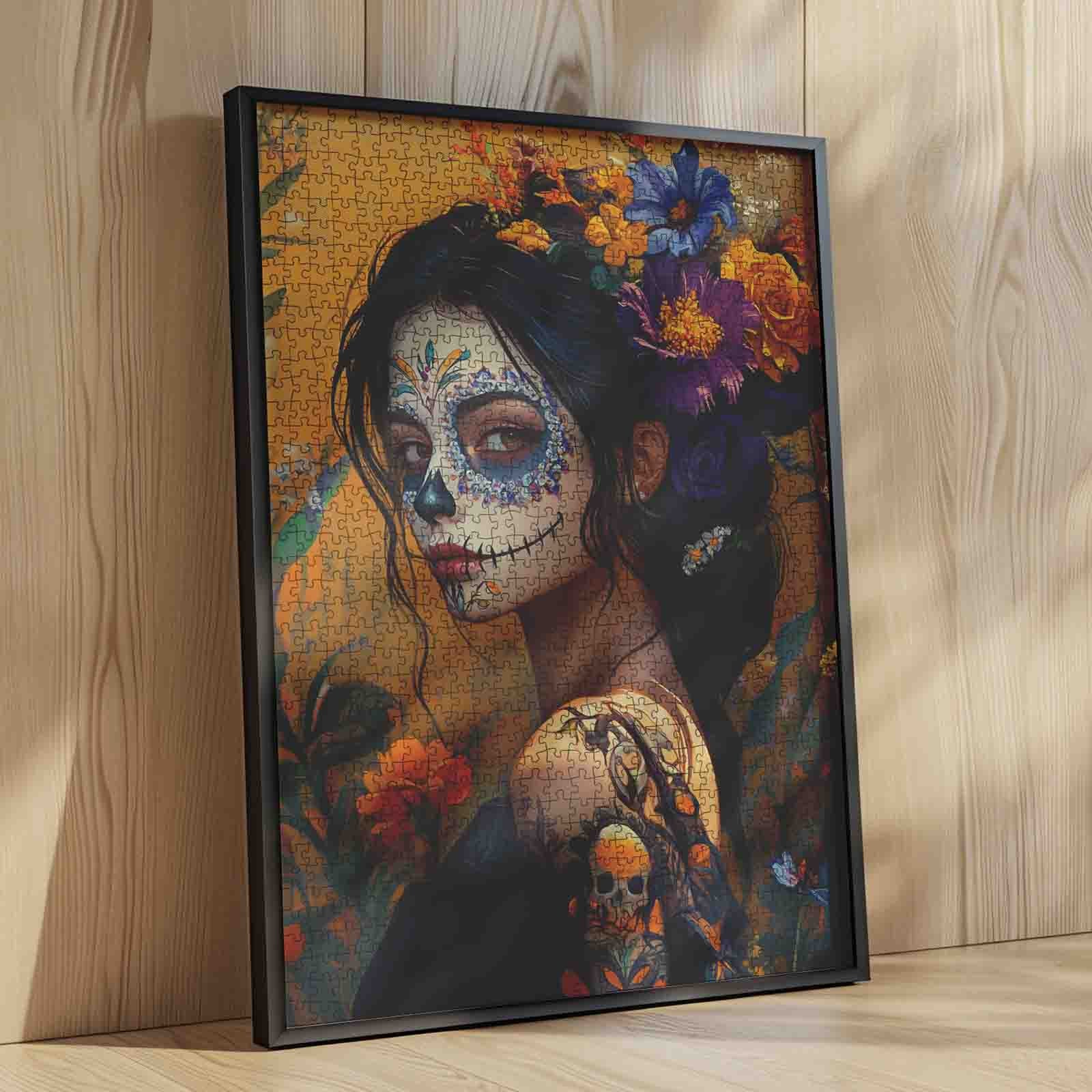 tucocoo-jigsaw-calavera-beauty-puzzle-1000-teile-totenkopf image 4