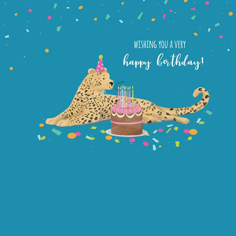 otter-house-party-animals-karte-leopard-geburtstag image 1