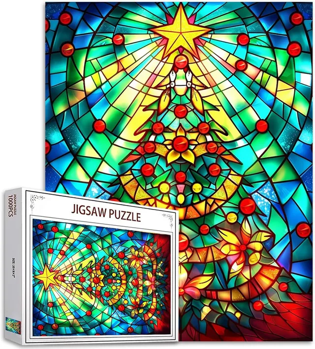 tucocoo-beautiful-christmas-tree-puzzle-1000-teile-glas image 1