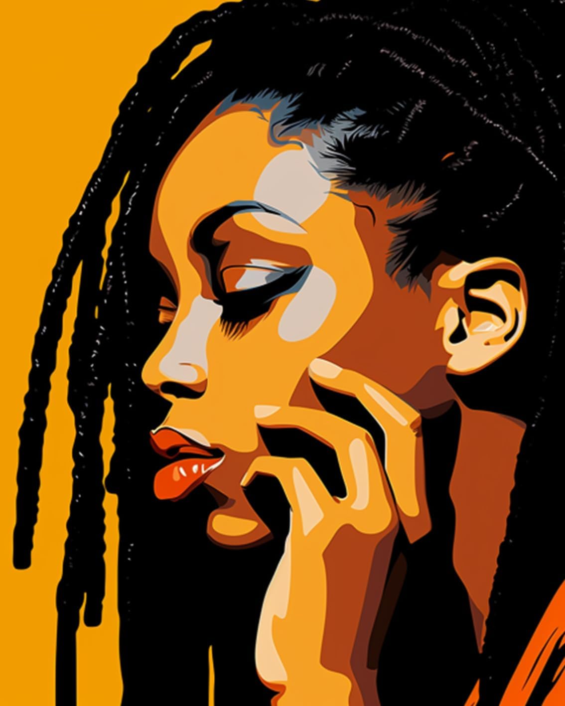 tucocoo-paint-by-numbers-fashion-girl-malen-nach-zahlen-16x20-ohne-rahmen image 2