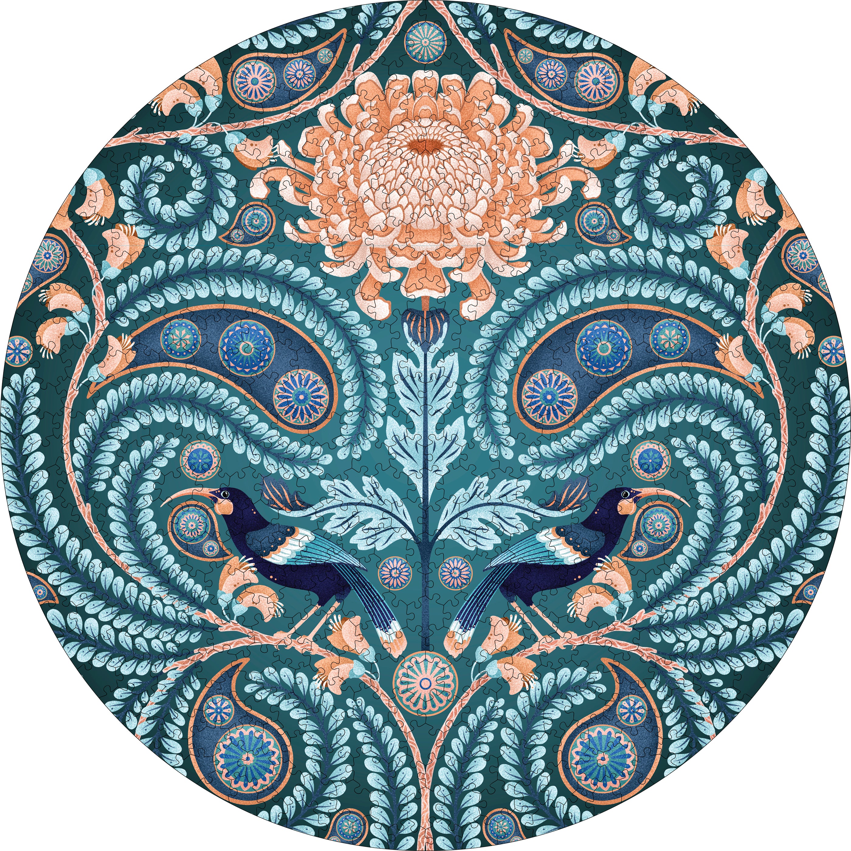 pomegranate-catherine-marion-huia-puzzle-500-teile-rund-blumen image 2