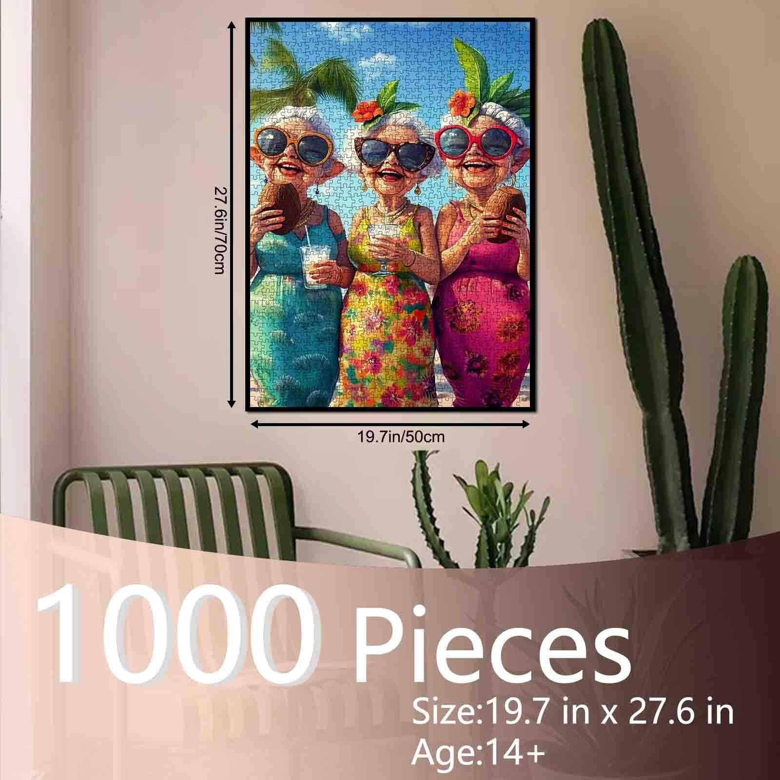 tucocoo-jigsaw-puzzles-tropical-ladies-puzzle-1000-teile-strand image 5
