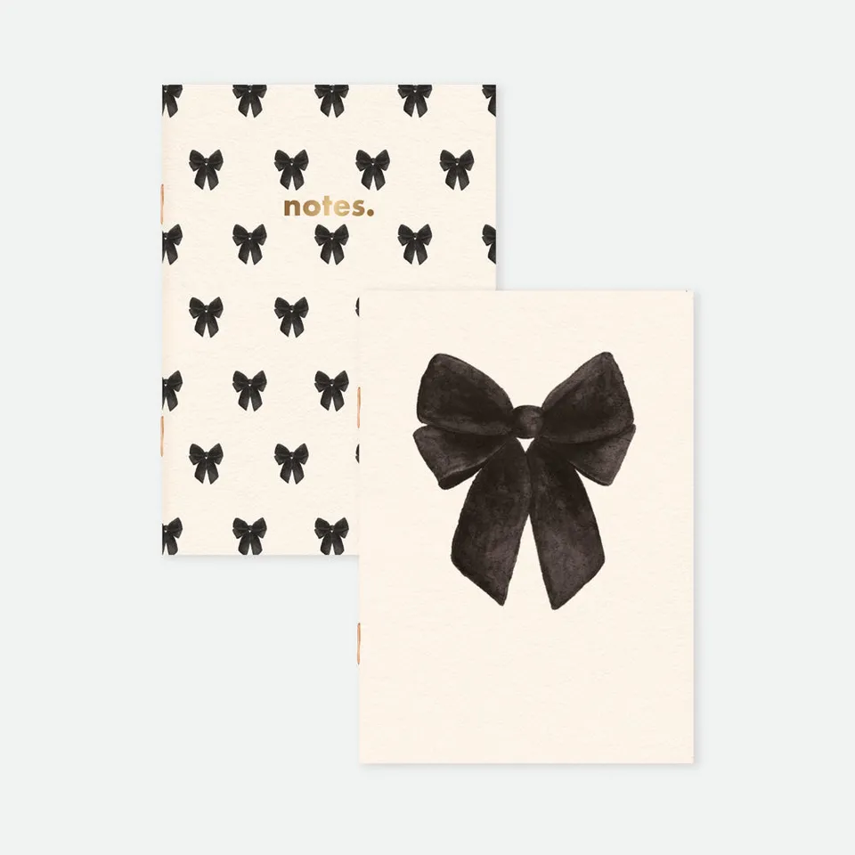 all-the-ways-to-say-black-bow-notizbuch-a6-duo-2er-blanko image 1