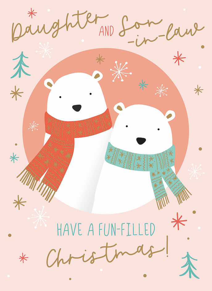 otter-house-brother-sister-polar-bears-weihnachtskarte image 1