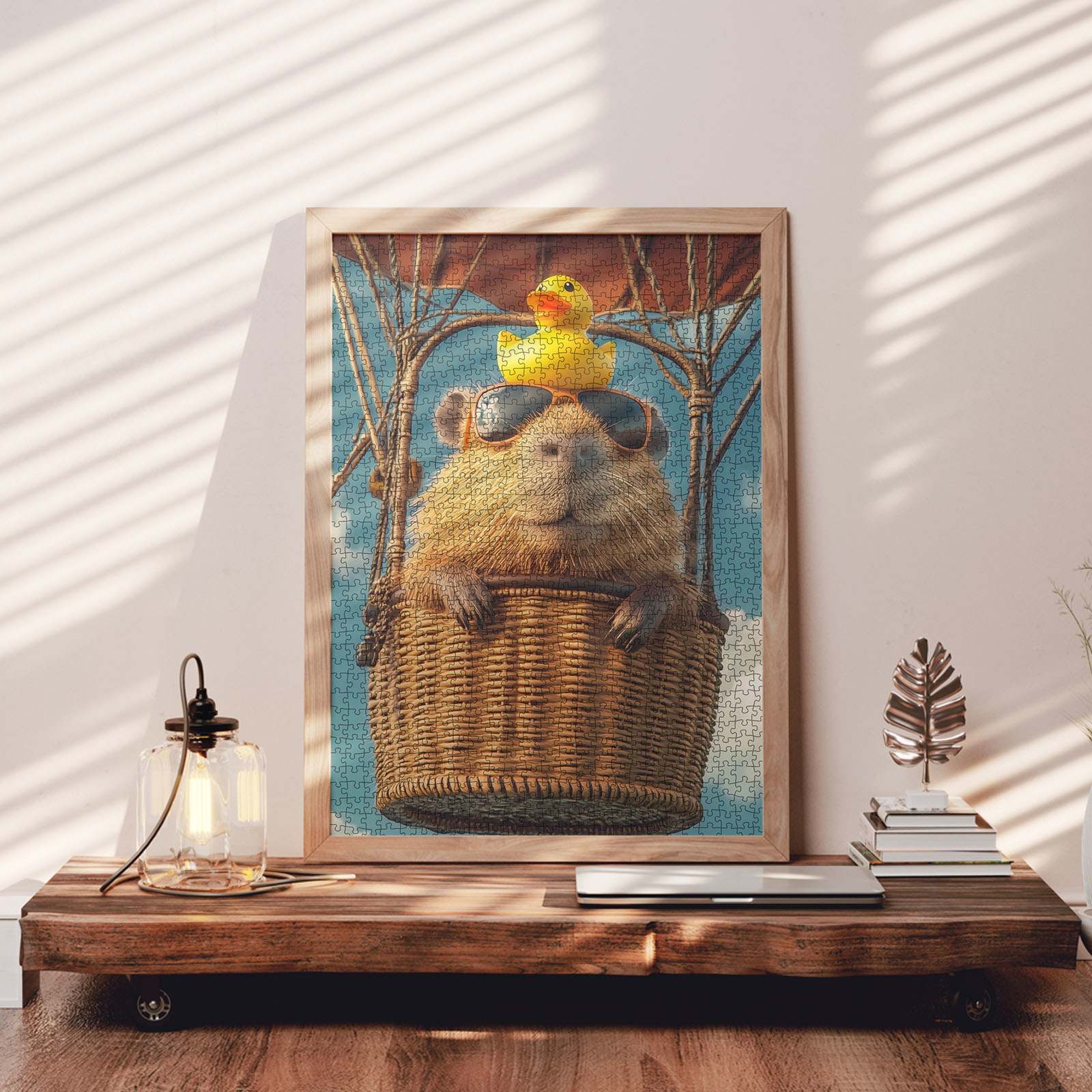 tucocoo-capybara-in-hot-air-balloon-puzzle-1000-teile-tiere image 3