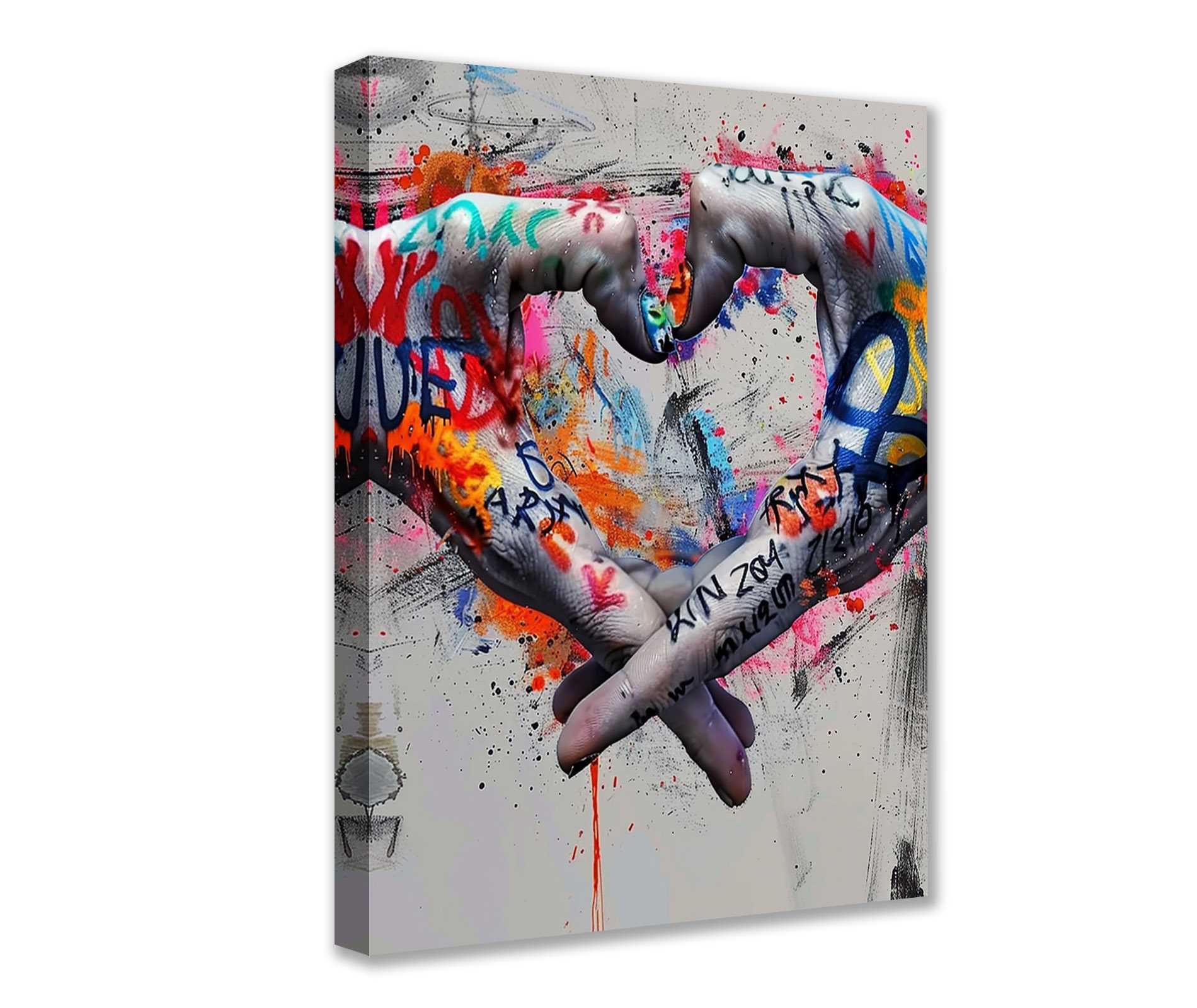 tucocoo-canvas-wall-art-heart-hands-leinwandbild-30x40cm image 1