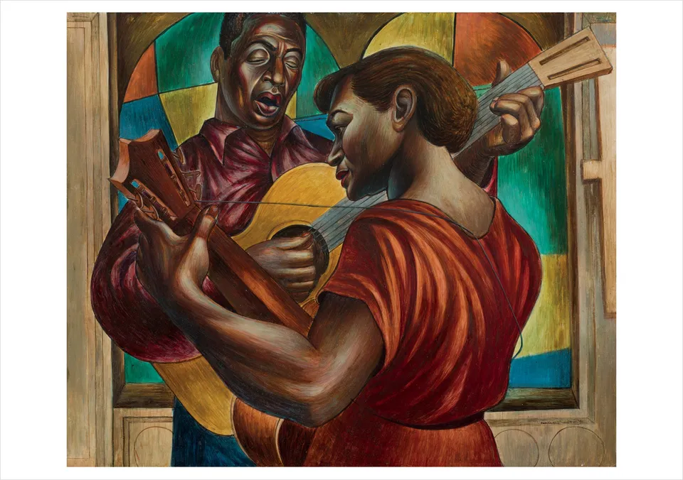 pomegranate-blank-notecards-charles-white-gospel-singers-klappkarte image 1