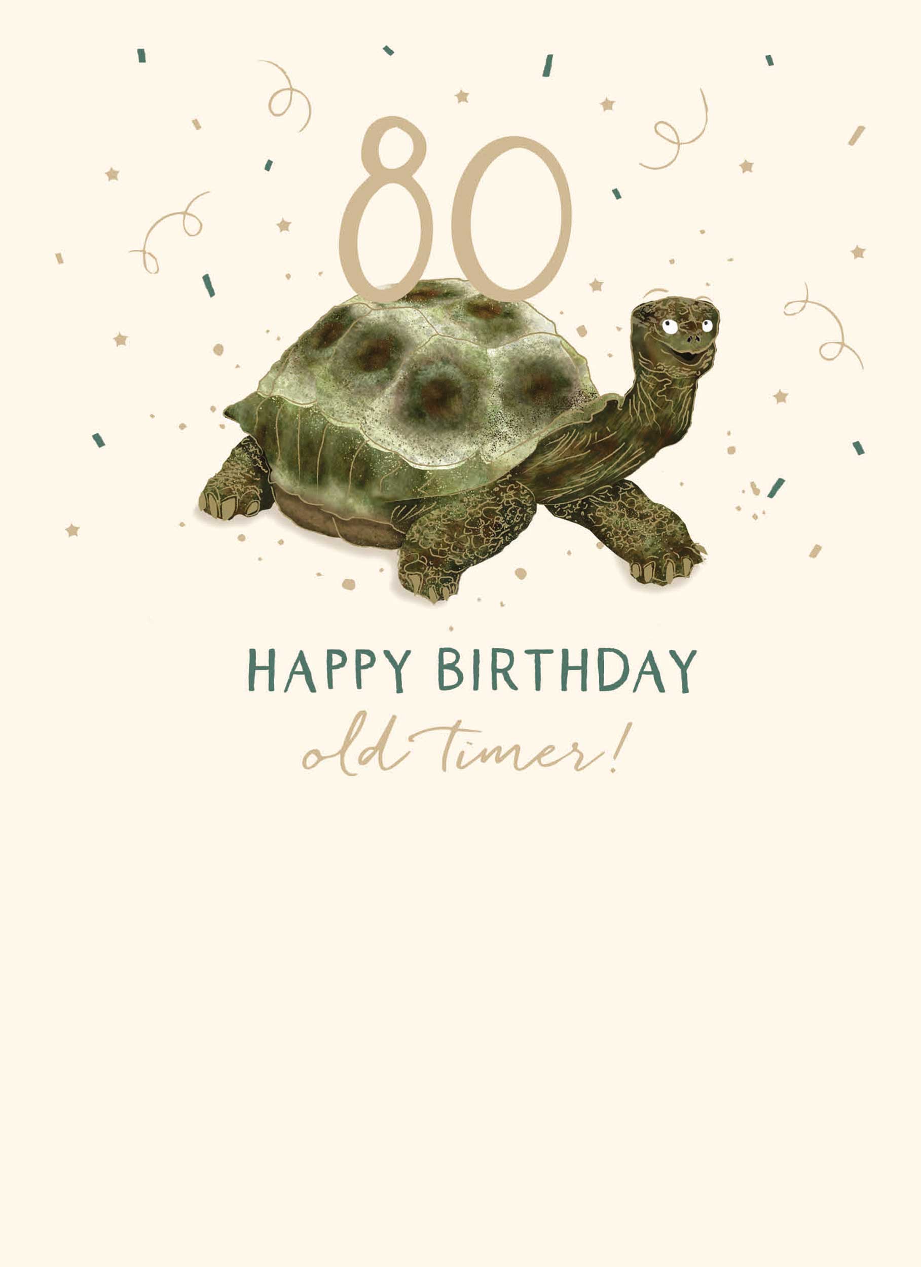 otter-house-age-to-celebrate-geburtstagskarte-80-old-timer-tortoise image 1