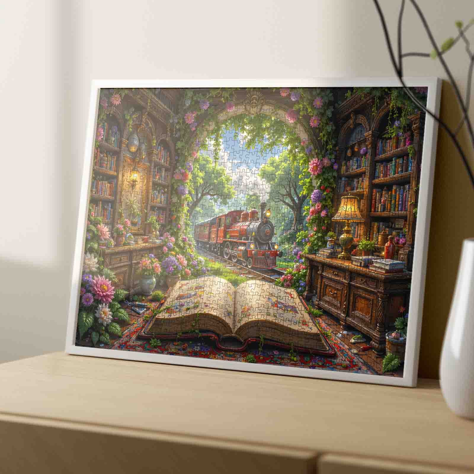 tucocoo-storybook-train-library-puzzle-1000-teile-zug image 4
