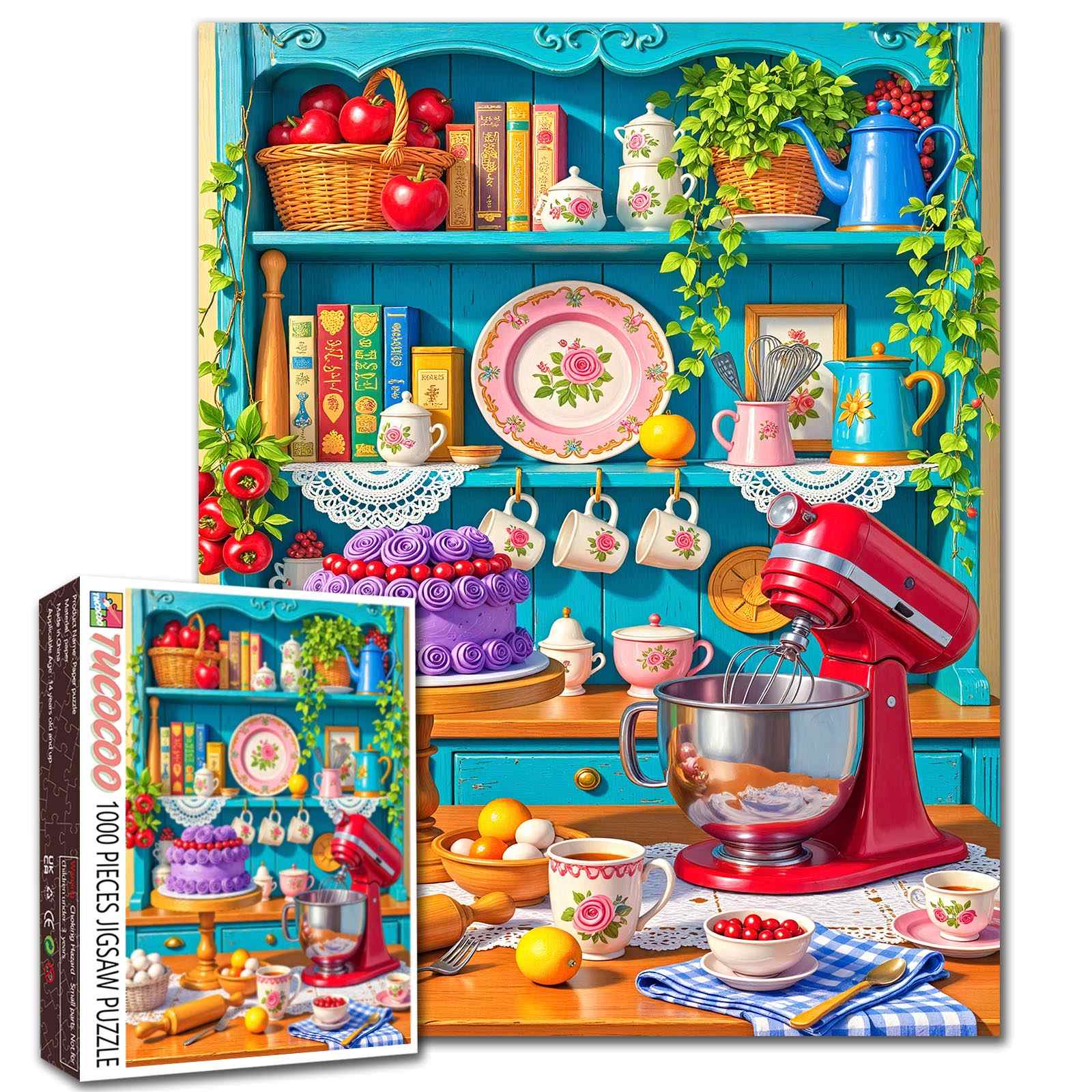 tucocoo-vintage-floral-kitchen-bakery-puzzle-1000-teile image 1