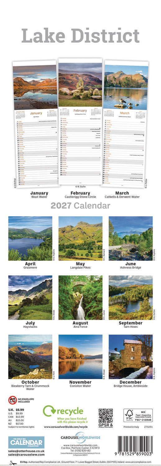 otter-house-lake-district-slim-kalender-2027-schmal image 2