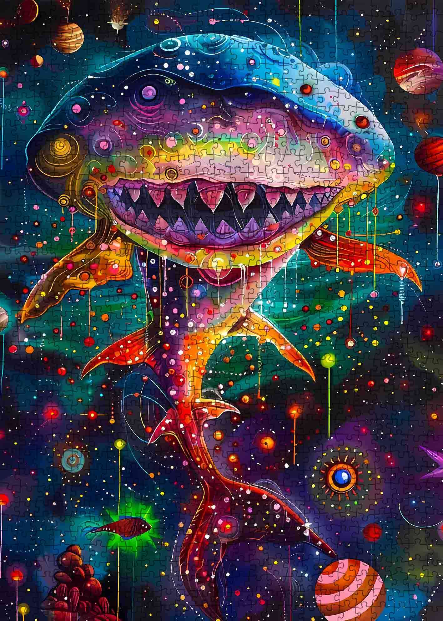tucocoo-cosmic-shark-puzzle-1000-teile-hai-weltraum image 2