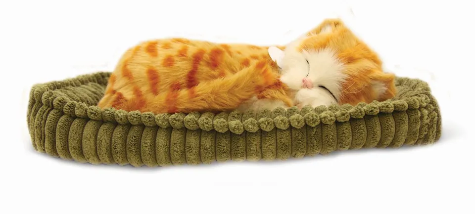 otter-house-precious-petzzz-ginger-tabby-katze-pl-schtier-mit-bett image 1