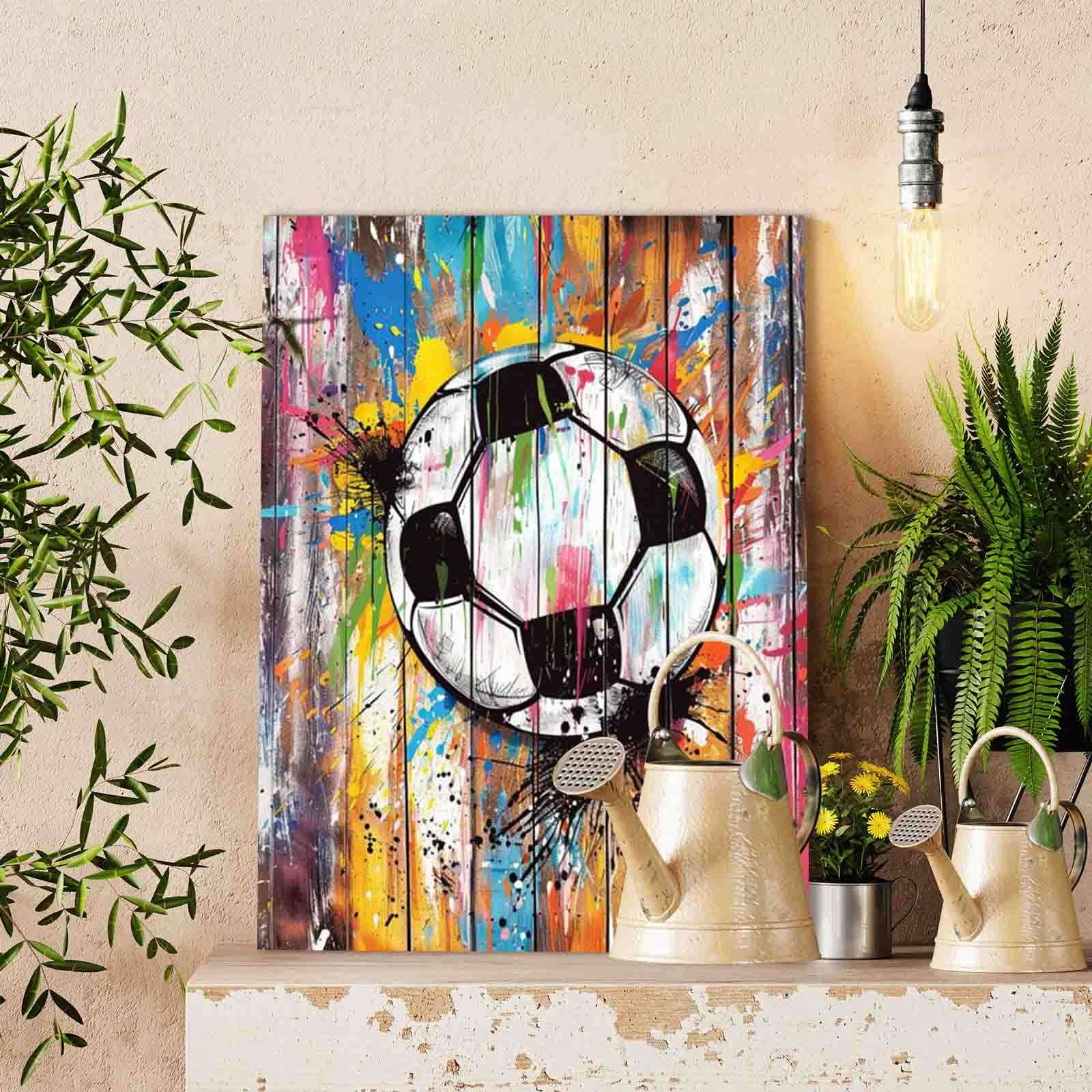 tucocoo-paint-by-numbers-graffiti-soccer-bild-40x50cm-fu-ball image 2