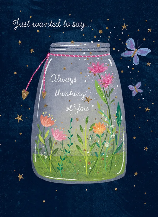 otter-house-thinking-of-you-flower-jar-gru-karte-blumen image 1