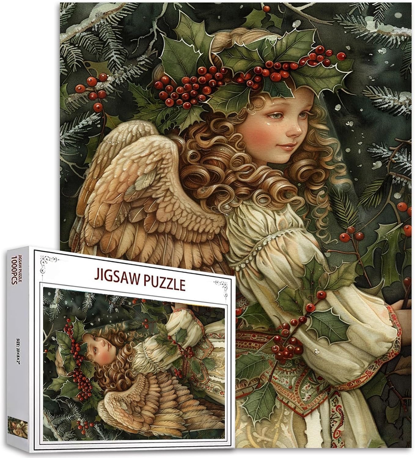 tucocoo-christmas-vintage-angel-puzzle-1000-teile-engel image 1