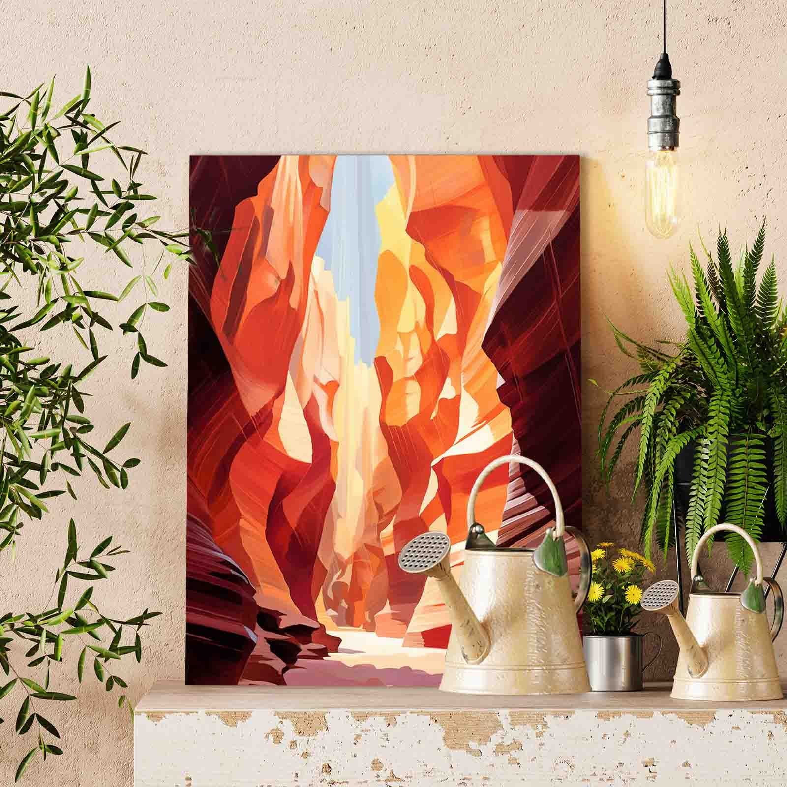 tucocoo-sunlit-red-rock-canyon-malen-nach-zahlen-40x50-cm image 2