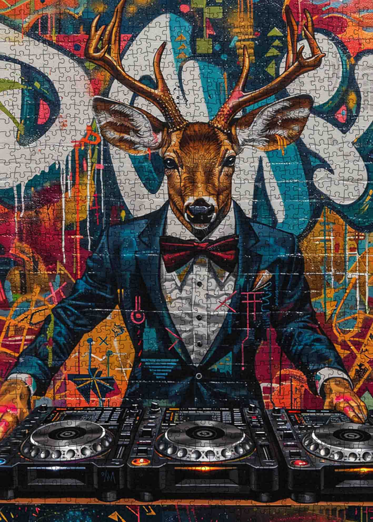 tucocoo-dj-deer-graffiti-puzzle-1000-teile image 2
