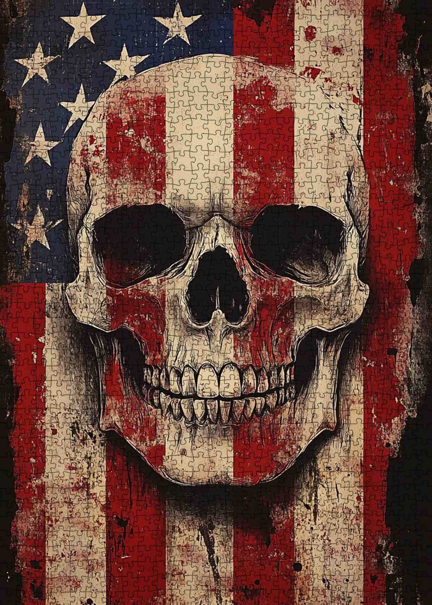 tucocoo-patriotic-skull-flag-art-puzzle-1000-teile-totenkopf image 2