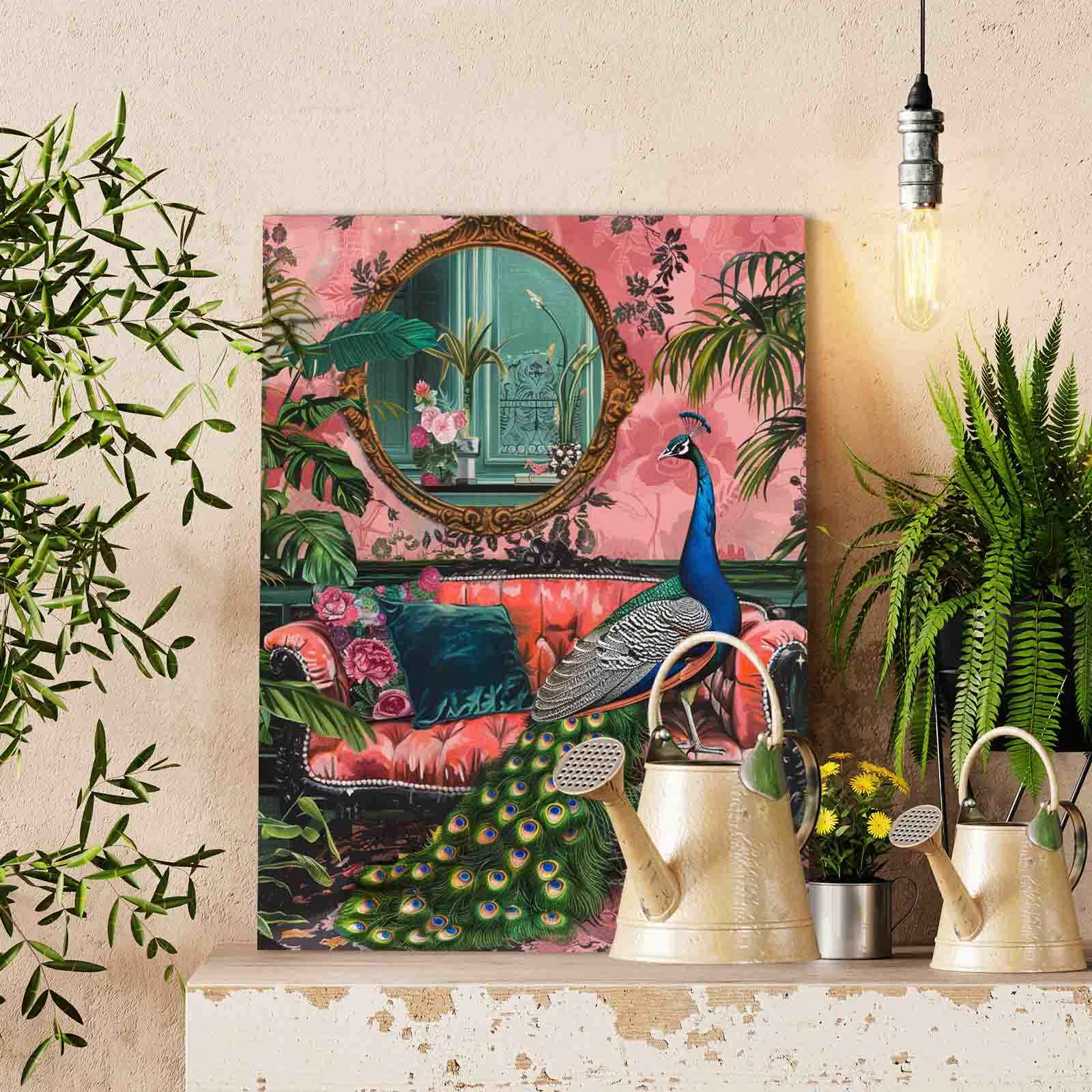 tucocoo-paint-by-numbers-velvet-salon-peacock-malbild-40x50-ohne-rahmen image 2
