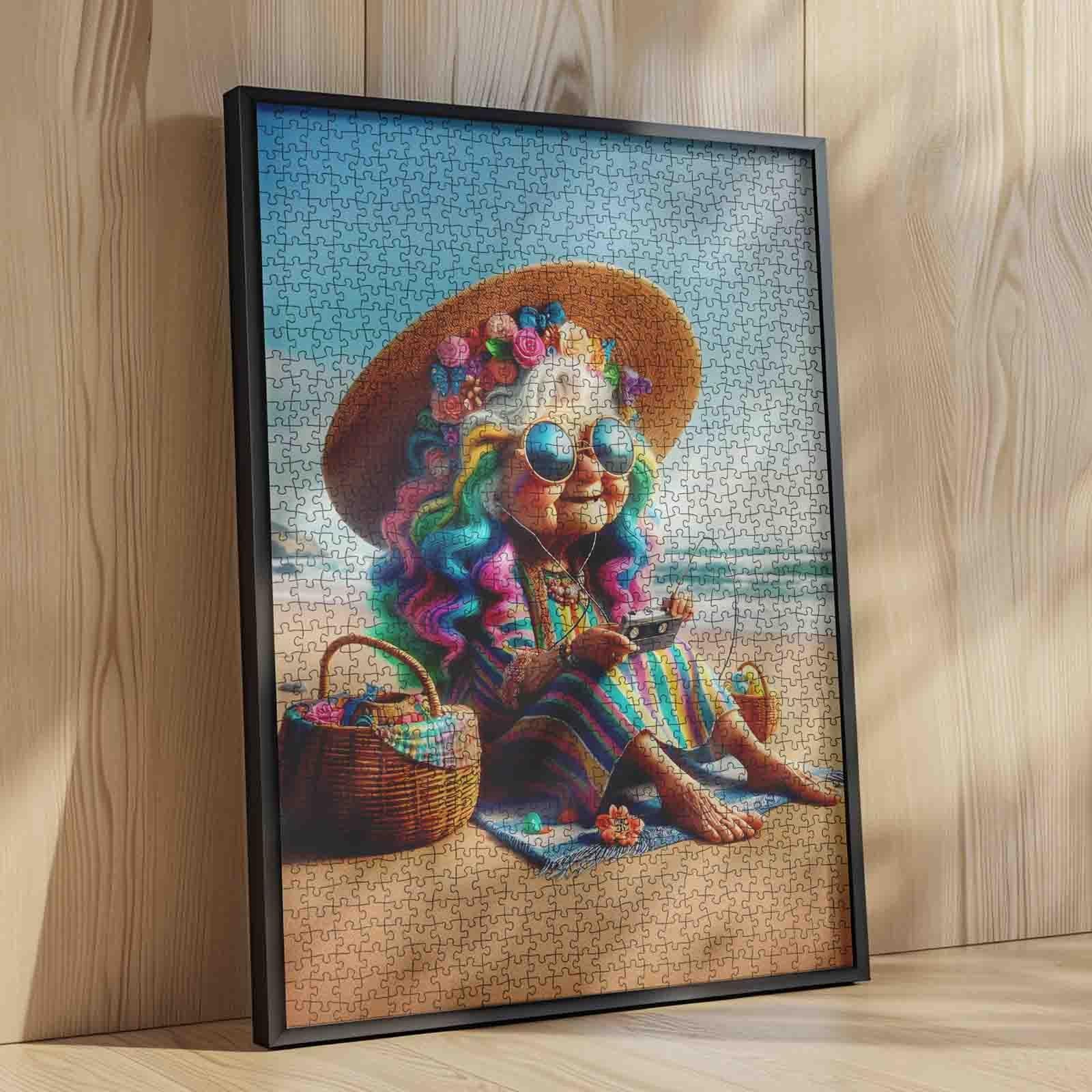 tucocoo-jigsaw-puzzles-oma-puzzle-1000-teile-strand-sommer image 4
