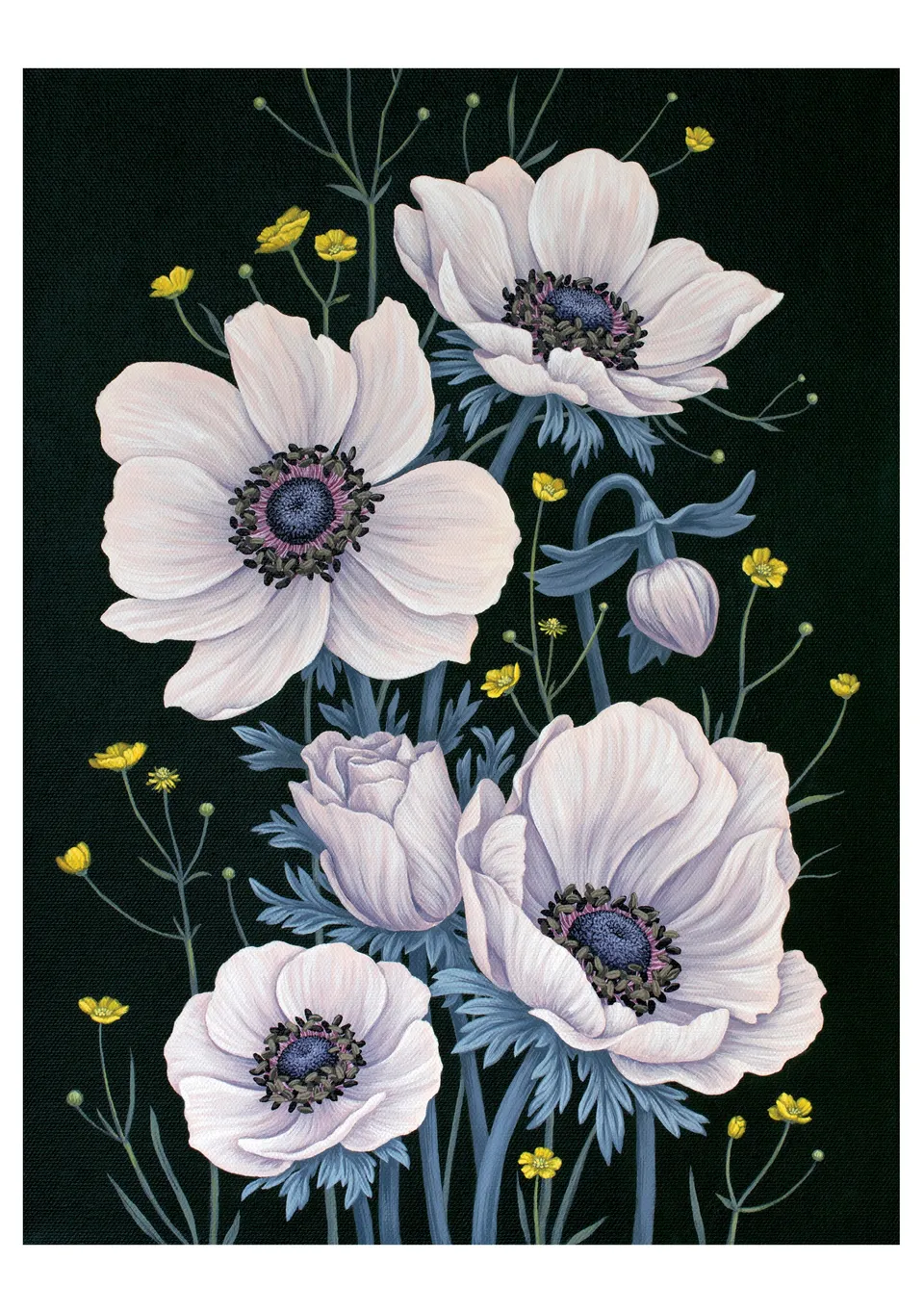 pomegranate-romanenko-anemones-geburtstagskarte-blumen-einzelkarte image 1