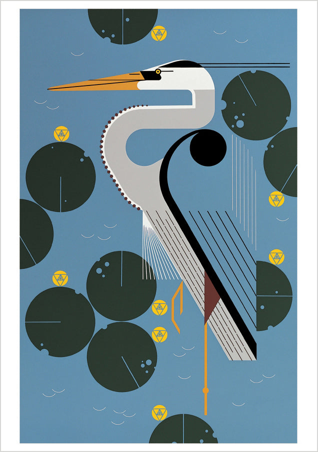 pomegranate-charley-harper-herondipity-blanko-karte-vogel image 1