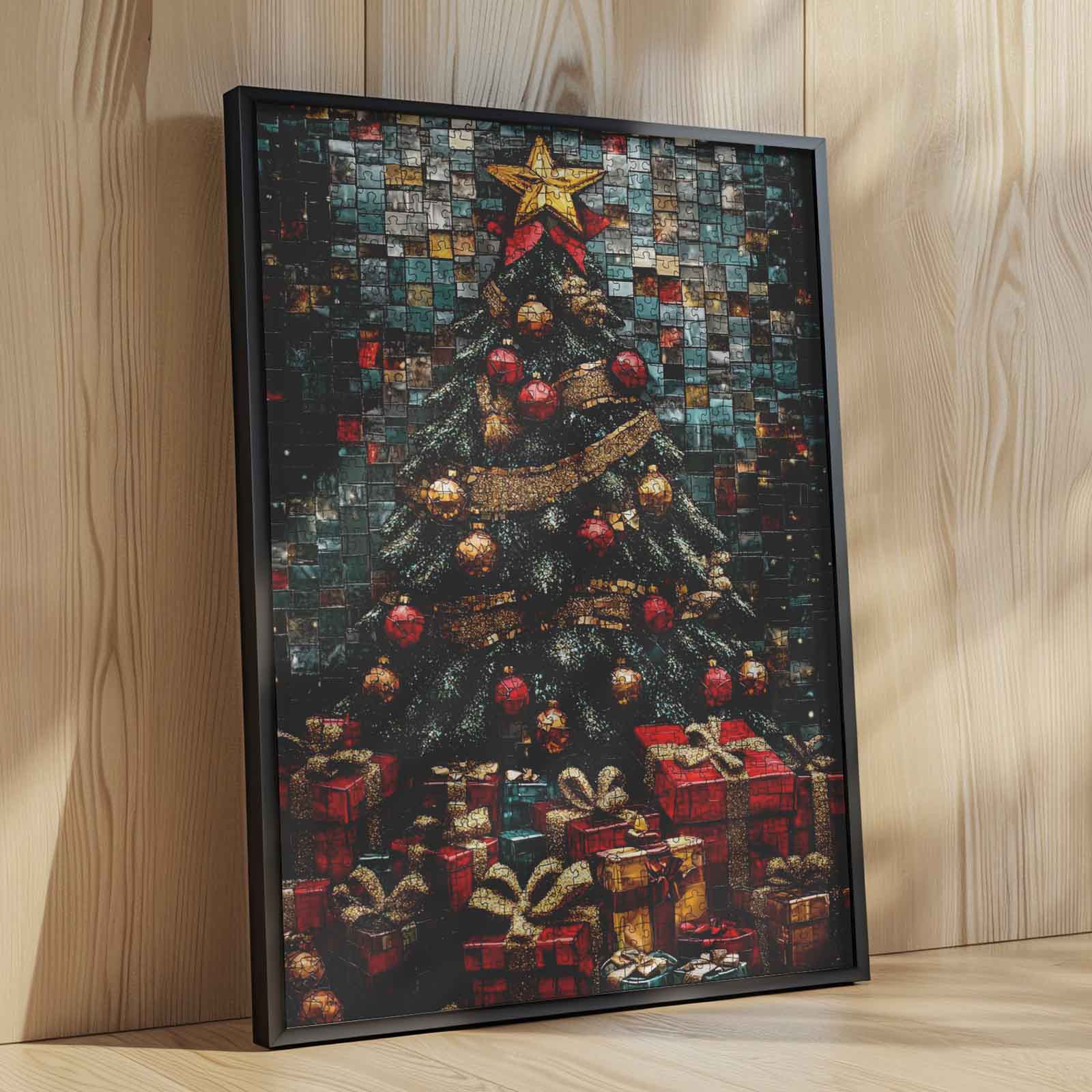 tucocoo-golden-christmas-tree-puzzle-1000-teile-weihnachten image 4