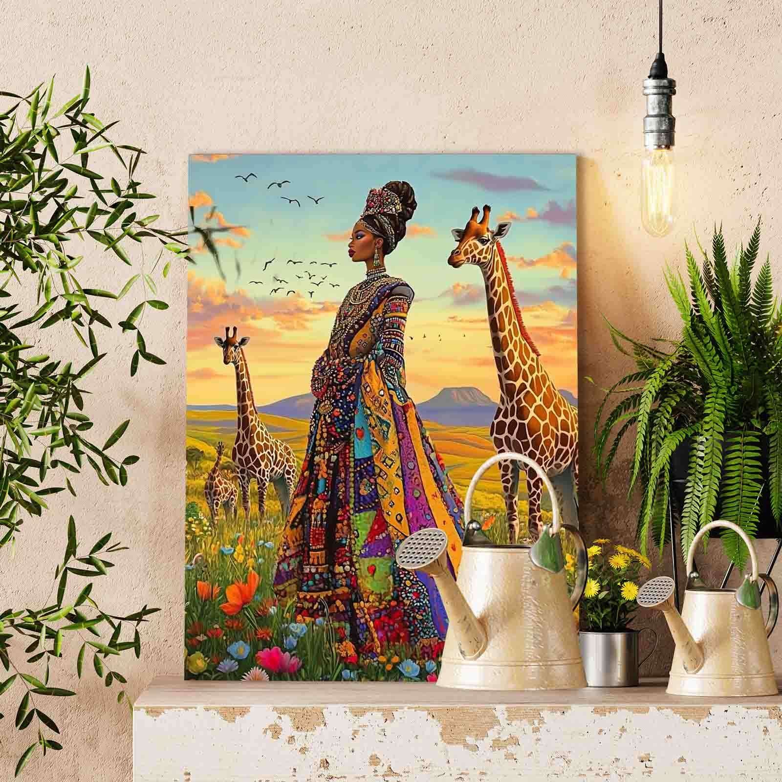 tucocoo-african-queen-with-giraffes-malen-nach-zahlen-40x50-ohne-rahmen image 2