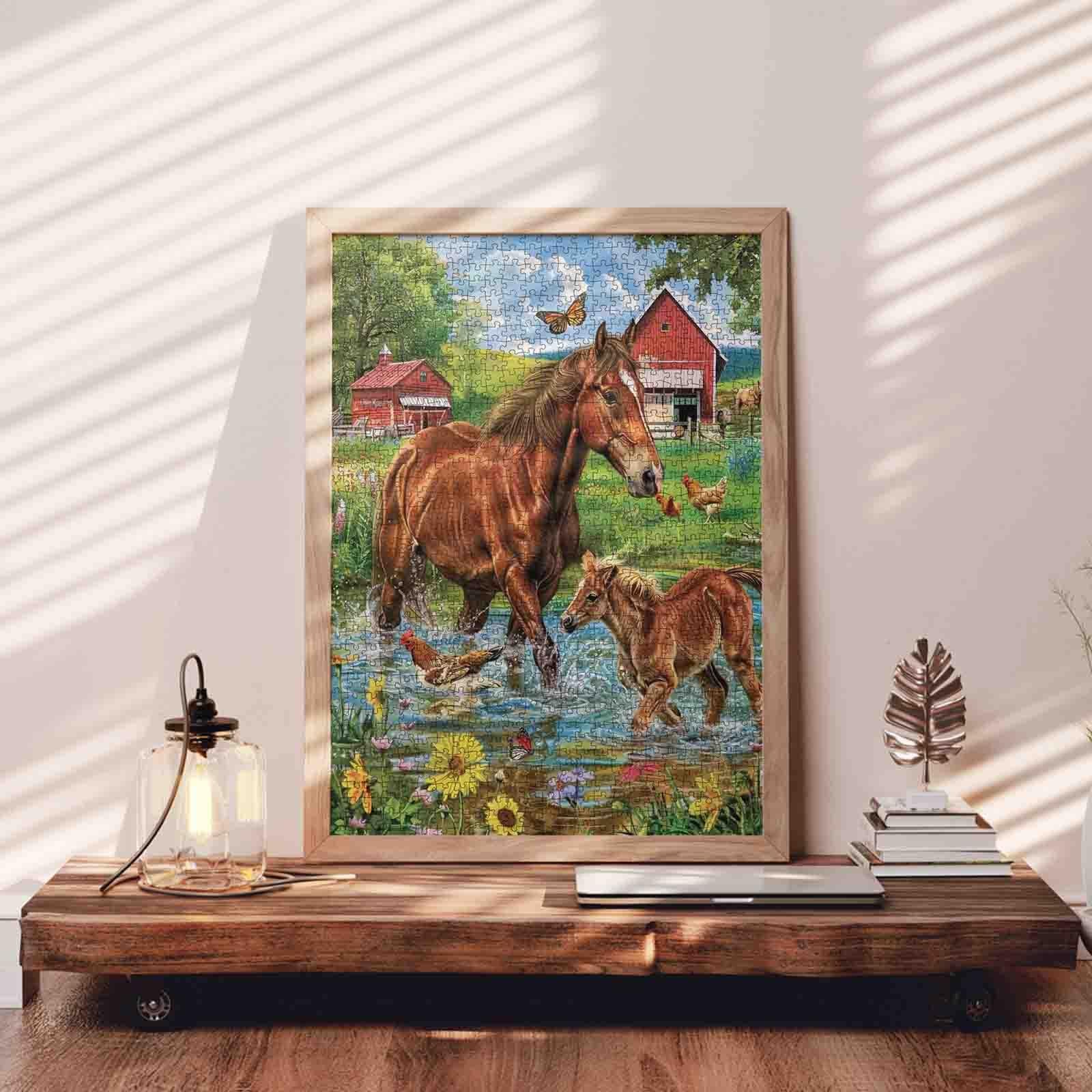 tucocoo-horse-and-foal-farm-puzzle-1000-teile-pferde image 3