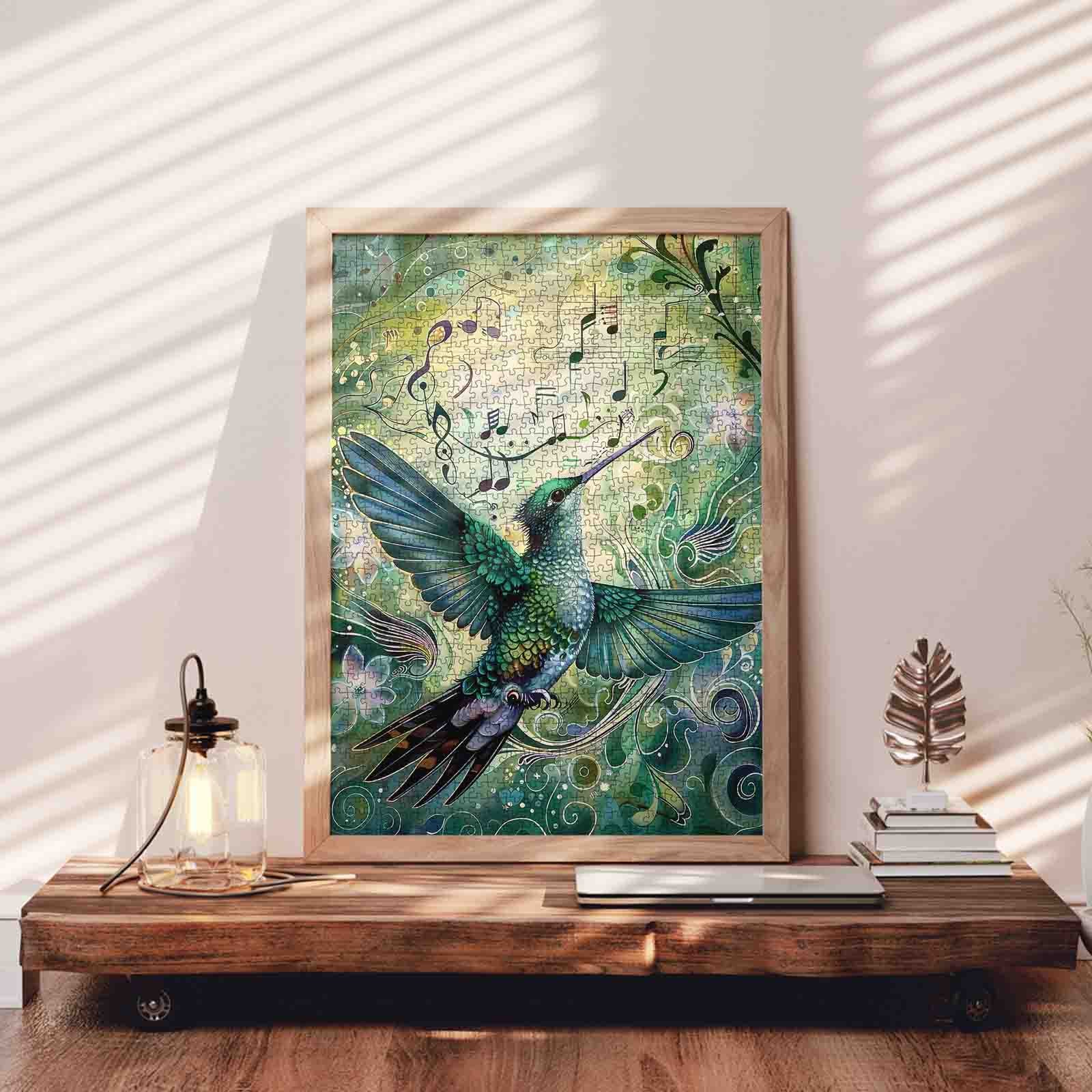 tucocoo-jigsaw-emerald-hummingbird-melody-puzzle-1000-teile-kolibri image 3
