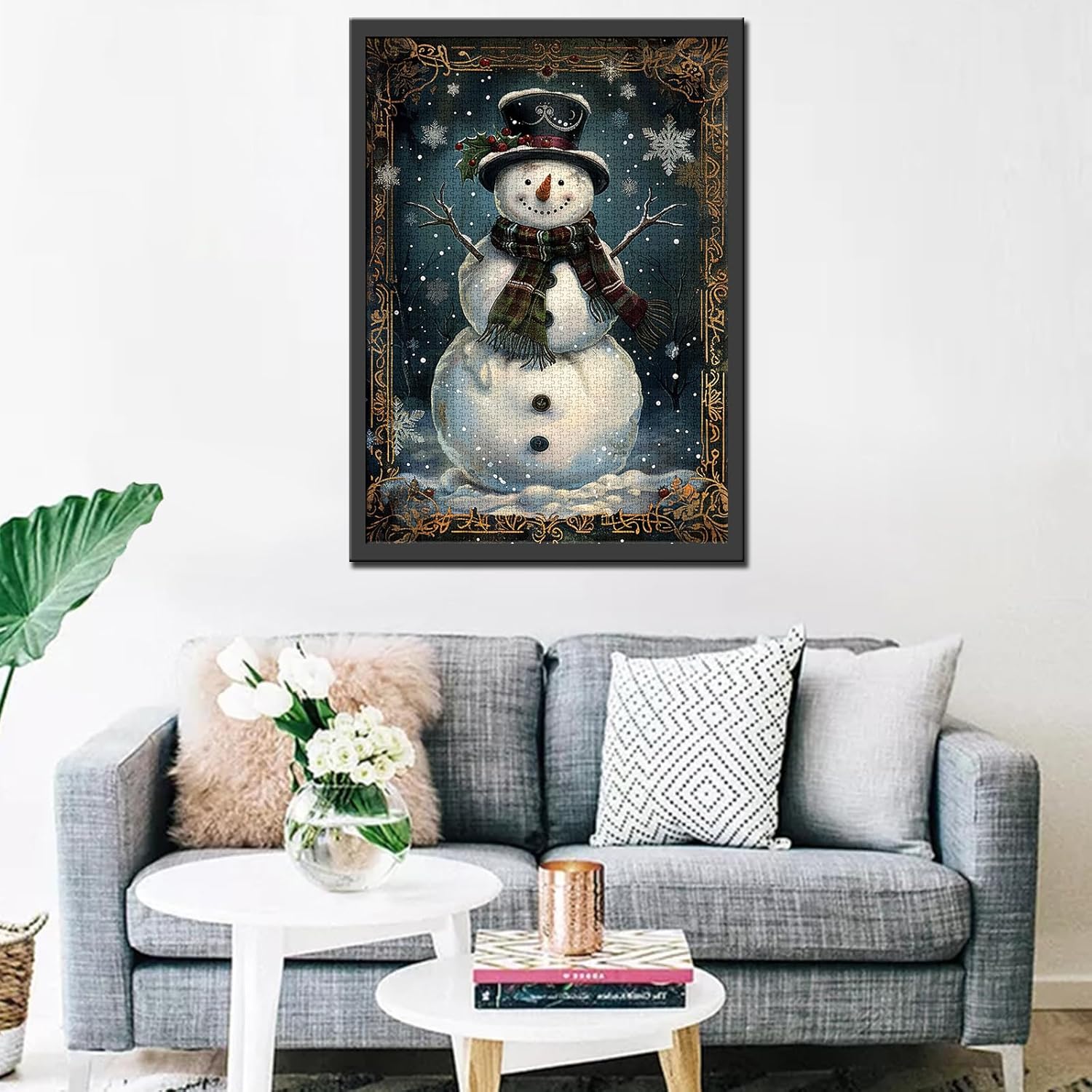 tucocoo-jigsaw-snowman-with-scarf-puzzle-1000-teile-weihnachten image 3