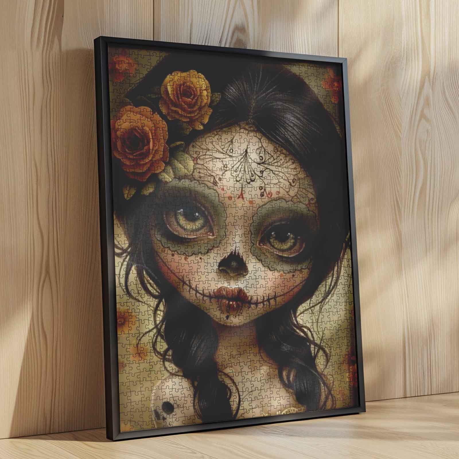 tucocoo-sugar-skull-girl-puzzle-1000-teile-rosen image 4