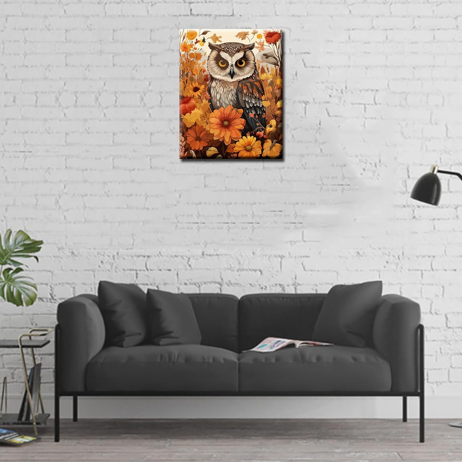 tucocoo-autumn-flower-owl-malen-nach-zahlen-40x50-eule image 3