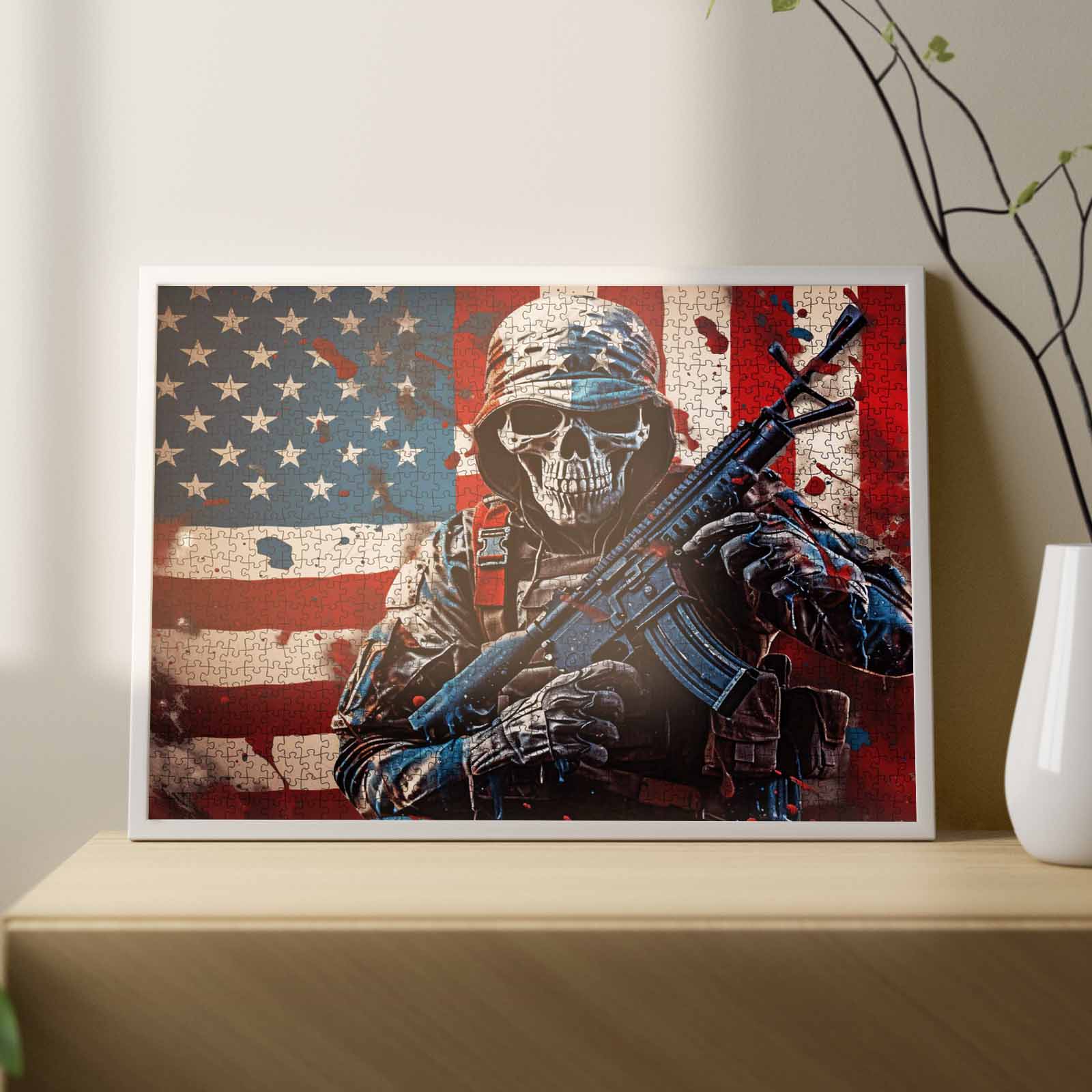 tucocoo-patriotic-skull-warrior-puzzle-1000-teile-totenkopf image 3
