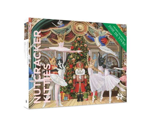 pomegranate-nutcracker-kitties-puzzle-1000-teile-katzen image 1