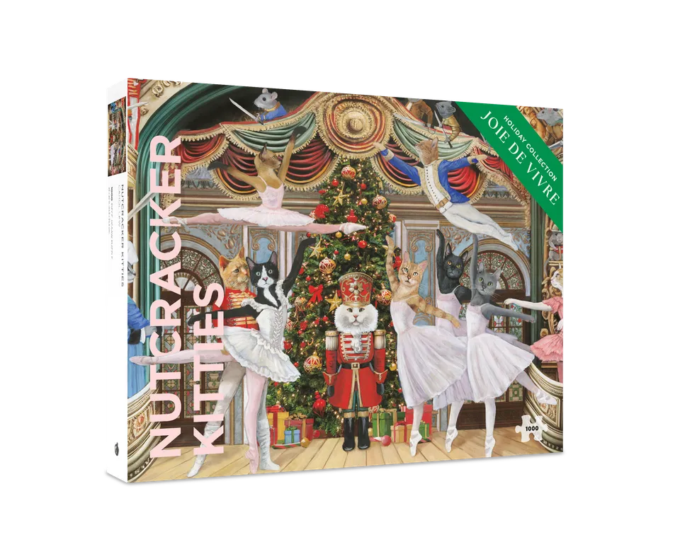 pomegranate-nutcracker-kitties-puzzle-1000-teile-katzen image 1