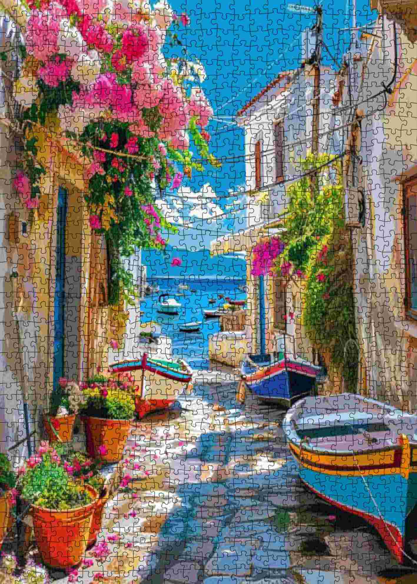 tucocoo-boats-bougainvillea-alley-puzzle-1000-teile-meer image 2