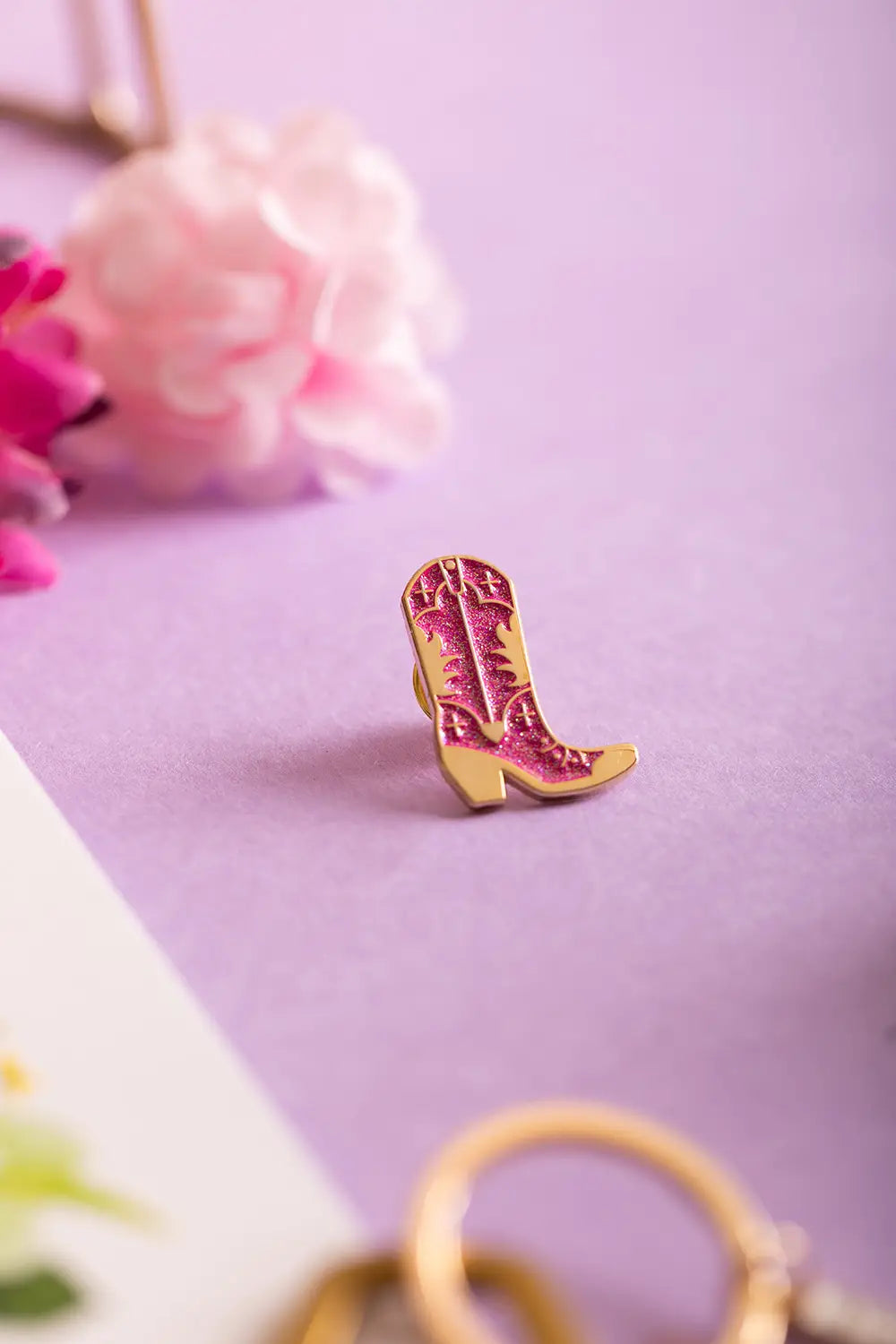 all-the-ways-to-say-pink-santiag-pin-cowboystiefel-gold image 5